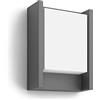 PHILIPS Lighting Arbour Lampada LED da Parete, Giardino ed Esterni, 6W, Luce Fredda 4000K, Nero