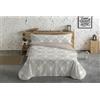 Hosteline Set copripiumino Linee Beige letto da 150 3 pezzi