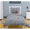 Home Linge Passion Roupillon - Set copripiumino per bambini, 100% cotone, colore: Grigio scuro, 140 x 200 cm RP70658