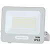 OPTONICA Temperatura colore Lampada 4000K Bianco Naturale, CONFEZIONE 1 *** Optonica proiettore led smd ip65 50w corpo bianco con cavo 15 cm incluso