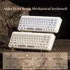 Akko YU01 Supporto per tastiera meccanica in resina VIA 65% RGB retroilluminato Hot-swap PC trasparente Keycap BT5.0/2.4G Wireless e tipo C cablato - YU01 White Jade