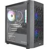 eXtremeBIt PC Gaming Computer da Gioco i7-9700 32GB SSD 1TB RTX 3050 6GB GDDR6 W11 - Nero