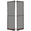 SANGIORGIO srl Zanzariera Per Porta A Battente 2 Ante 150x240 Telaio Alluminio Marrone Sangiorgio