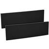 kwmobile 2X Paracolpi Garage Gommato - Set Protezione Box Auto Paraspigoli Muro - Salvaportiere Pareti 40x12cm - Strisce Autoadesive Ammortizzanti - Paraurti Nero