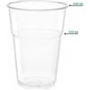 50 Bicchieri Plastica Semirigida Kristal 400 Ml (350 Ml Reali) - Eleganza E Praticità