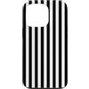 Elegant Geometric Vertical Lines Pattern Linee verticali estetiche a righe bianche e nere carine Custodia per iPhone 13 Pro