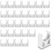 THXFUNAREA 30 PCS PPR Tubo Morsetti 20 mm Tubo Clip Bianco Plastica Acqua Fissi Clip fissatubi a scatto ft mm Singolo Tubo Clip per Il Fissaggio di Tubi in Cucine,Bagni e Piscine