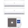 Haier Climatizzatore Dual Split Inverter 12000 + 12000 Btu Condizionatore con Pompa di calore Classe A+++/A++ Wifi Gas R32 (Unità Interna + Unità Esterna) - HAS12TAAIN + HAS12TAAIN + H2U18TAAOUT Trendy