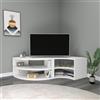 LBSIGN Mobile TV Ad Angolo Design Onda Con Ripiani Melissa Bianco