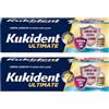 PROCTER & GAMBLE SRL Kukident Ultimate Adesivo Sapore Fresco - 2x57g Dentiere