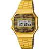 Casio Orologio CASIO Unisex Vintage A168WEGC-5EF dorato camouflage