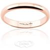 Diana Fede Nuziale Diana 3 grammi Oro rosa Classica Fascia Stretta