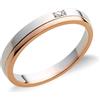 Gioielleria Lucchese Oro Fede Nuziale Oro Bianco Rosa FAD110BR