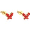 Gioielleria Lucchese Oro Orecchini bambina farfalle in Oro Giallo 803321711127
