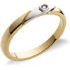 Gioielleria Lucchese Oro Fede Nuziale Oro Giallo e Bianco con Diamanti FAD120GB