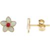 Gioielleria Lucchese Oro Orecchini Fiore Oro Giallo GL101447