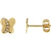 Gioielleria Lucchese Oro Orecchini Farfalla Oro Giallo GL101451
