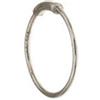 Gioielleria Lucchese Oro Orecchino Singolo Cerchio Oro Bianco GL101771