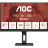 AOC E3 27E3QAF Monitor LED 27" Full HD IPS 75Hz HDR Nero Senza Cornice