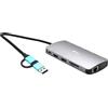 i-tec Docking Station USB 3.0 USB-C Thunderbolt 3 Display LAN 100W Argento