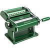 Marcato Macchina per la Pasta Atlas 150, Verde, Pasta Maker, Sfogliatrice per Pasta, in Alluminio Anodizzato, per Lasagne, Fettuccine, Tagliolini, Compatibile con 12 Formati Extra, Made in Italy.