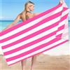 GBKDQQ Telo mare grande 200 x 80 cm, asciugamano da spiaggia XXL ad asciugatura rapida, asciugamano da spiaggia grande in microfibra, telo mare portatile per donna uomo e bambini