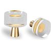 SPDYCESS Pomelli per Mobili Cassetti, Pomello Cucina per Armadi Piccoli a Foro Singolo, Maniglie per Mobile Bagno Ufficio, con Viti, Forma Rotondam Ø25*25.5mm