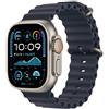 Apple Watch Ultra 2 GPS + Cellular 49mm Cassa in Titanio con Navy Ocean Band