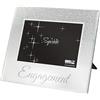 Maturi Cornice portafoto Maturi con glitter argento, specchiata 10 x 15 cm, regalo 'Engagement'