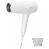 PHILIPS Asciugacapelli serie 5000 con tecnologia termoprotettiva, 3 livelli di riscaldamento e 2 velocità, potenza di asciugatura 2100 W, bianco metallizzato, BHD500/00