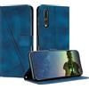 Mo-Beauty Cover per Huawei P20 PRO, Cover Portafoglio [Shell TPU] in Pelle Sintetica Tasca Carte Antiurto Protettiva di con Slot Premium Flip Libro Custodia per Huawei P20 PRO (Blu)