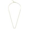 Bassi Collana donna argento 925, Design con pendente a cuore, placcata in oro 18KT