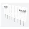 Dezctop Kit Pannelli D-Board Dezctop per scrivanie Bifrost/Bifrost Elite 160 - Set composto da 4 pezzi Colore Quercia/Bianco Neve