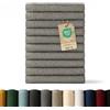 Blumtal Asciugamani Bagno, Asciugamani Viso Super Assorbenti, 100% Cotone Certificato Oeko-Tex 100, 12 Salviette Viso (30x30cm), Grigio