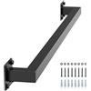 VEVOR Corrimano per Scale a Parete, per Scale Interne in Ferro, 2 Sezioni, Corrimano per Ringhiera Industriale per Gradini, Tubo Quadrato per Soppalco, Colore Nero 910 mm Capacità 113 kg