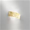 Gea luce CAMILLA A/P - APPLIQUE IN METALLO E VETRO FOGLIA ORO 2 LUCI E14