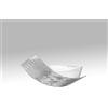 Gea luce CAMILLA P/P - PLAFONIERA IN METALLO E FOGLIA IN VETRO ARGENTO 3 LUCI ATTACCO E14