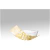 Gea luce CAMILLA P/P - PLAFONIERA IN METALLO E FOGLIA IN VETRO ORO 3 LUCI ATTACCO E14
