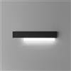 Gea luce DOHA A/G - APPLIQUE NERO A LED 3000K 2100LM 25W ALLUMINIO E METACRILATO