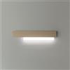 Gea luce DOHA A/G - APPLIQUE TORTORA A LED 3000K 2100LM 25W ALLUMINIO E METACRILATO