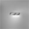 Gea luce DOHA A/P - APPLIQUE ACCIAIO A LED 3000K 1270LM 15W ALLUMINIO E METACRILATO