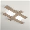 Gea luce DOHA P/G - APPLIQUE COLORE TORTORA IN ALLUMINIO E METACRILATO A LED 3000K 4470LM 50W 104X63CM
