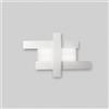 Gea luce DOHA P/M - APPLIQUE COLORE BIANCO IN ALLUMINIO E METACRILATO A LED 3000K 3750LM 40W 84X55CM