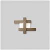 Gea luce DOHA P/P - APPLIQUE COLORE TORTORA IN ALLUMINIO E METACRILATO A LED 3000K 2620LM 30W 65,5X49CM