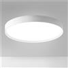 Gea luce AVA P/G - PLAFONIERA IN ALLUMINIO BIANCO A LED 3000-4000K 5300-5500LM 80W DIMMERABILE D.80CM