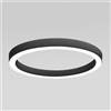 Gea luce FLOR P/S - PLAFONIERA COLORE NERO A LED 3000K 6100LM 80W DIMMERABILE D.100CM