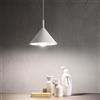 Gea luce BARBIE S/P - LAMPADARIO A SOSPENSIONE IN ALLUMINIO BIANCO OPACO 1 LUCE ATTACCO E27 D.30CM