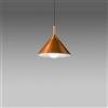 Gea luce BARBIE S/P - LAMPADARIO A SOSPENSIONE IN ALLUMINIO RAME/BIANCO OPACO 1 LUCE ATTACCO E27 D.30CM