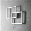 Gea luce AFRODITE P/P -APPLIQUE IN ALLUMINIO TITANIO LED 3000K 1400LM 28W DIMMERABILE