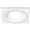 Gea luce GFA191- FARETTO DA INCASSO CON STRASS QUADRATO 9,8X9,8CM BIANCO 1 LUCE ATTACCO GU10